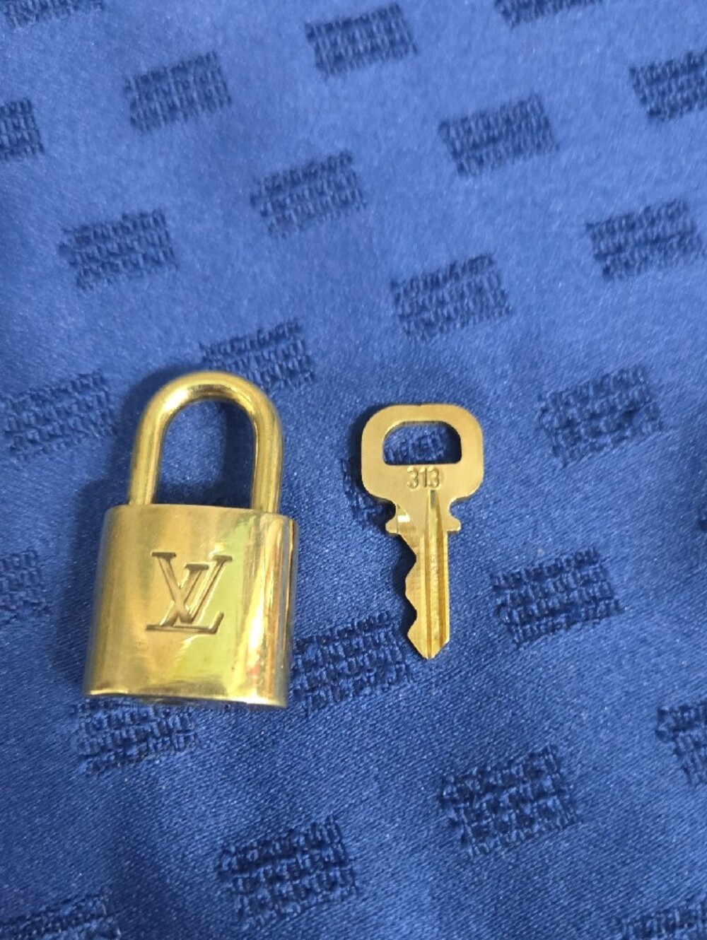 Louis Vuitton Gold-tone Padlock & Key - Picture 3 of 6